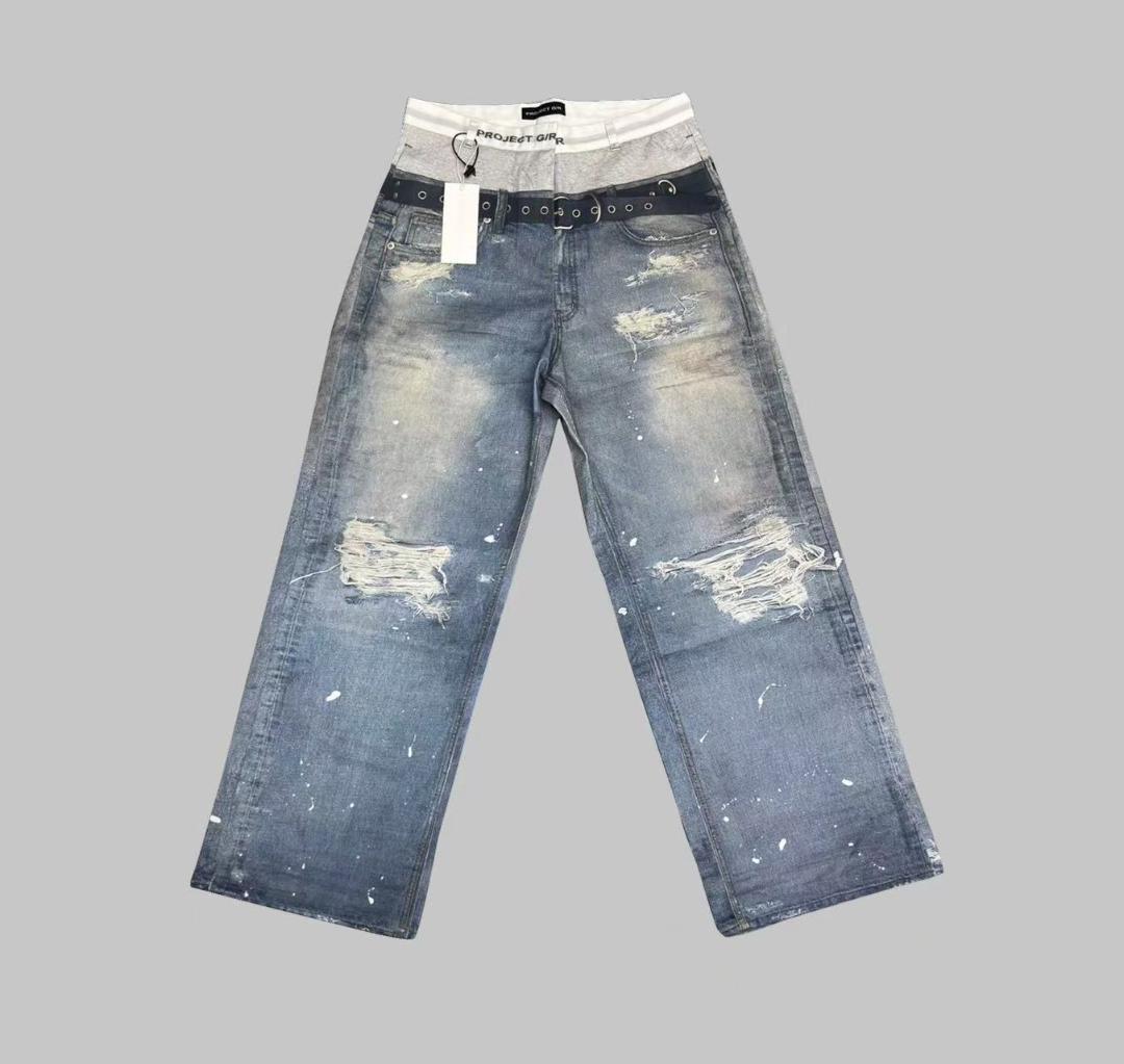 PROJECT/ GR プロジェクト gr ペインテッド カーゴ デニム