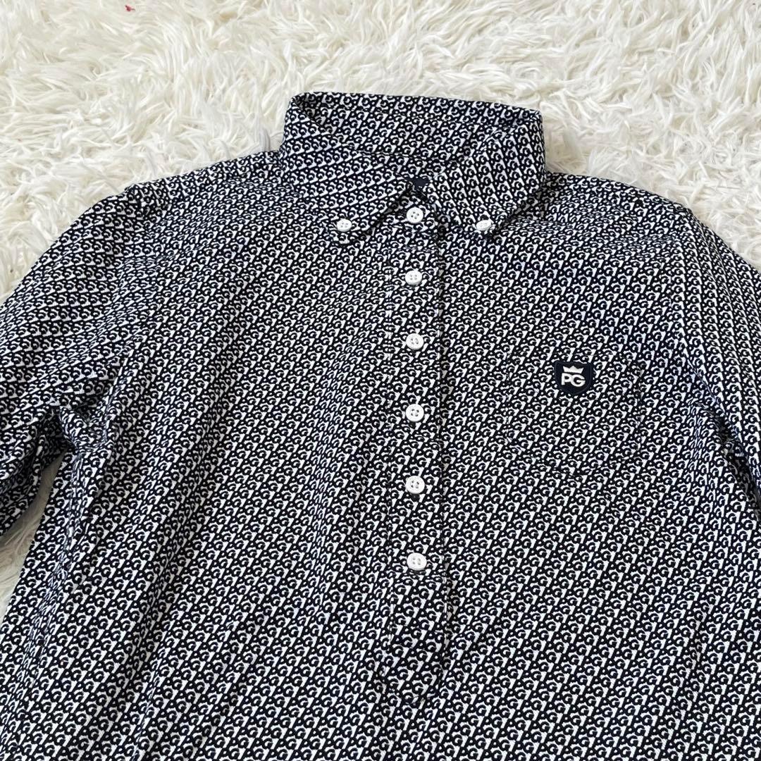 PEARLY GATES⭐︎パーリーゲイツ　ポロシャツ　総柄　ゴルフウェア　5 PEARLY GATES パーリーゲイツ 半袖ポロシャツ ボーダー柄