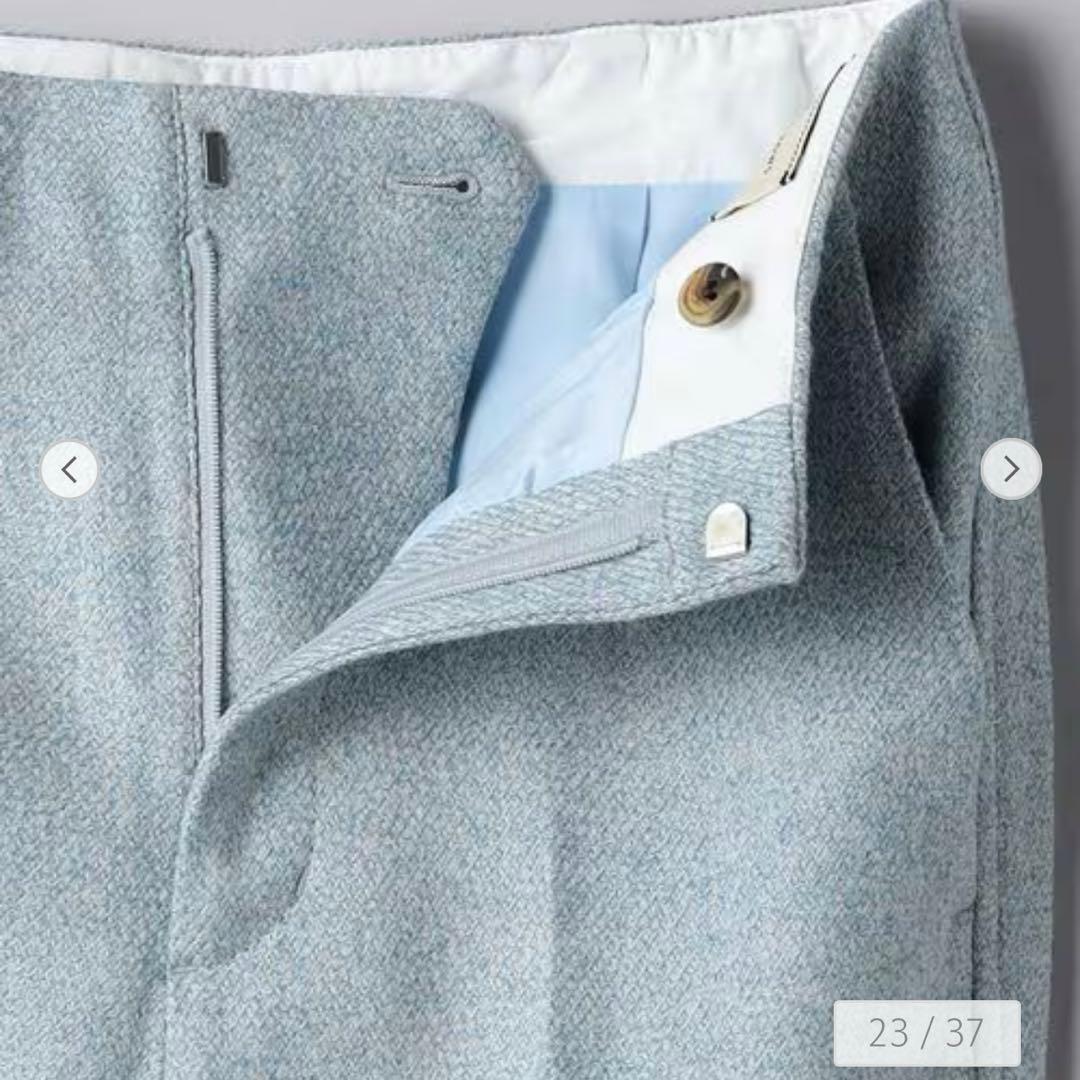 ★ ユナイテッドアローズ メランジ ソフト ツイード チェスターコート S 44 メンズ ネイビー グリーンレーベル コート スーツ ジャケットに ユナイテッドアローズ メランジツイードセットアップ ユナイテッド