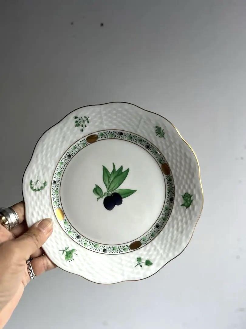 206 HEREND ヘレンド プレート 1点 アピシウスオリーブハーブ 美品食器