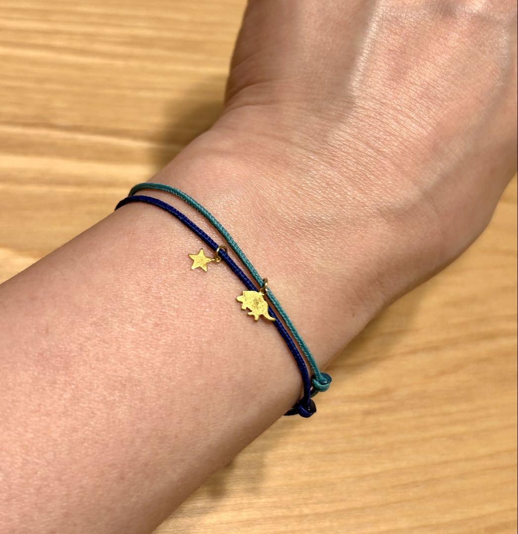 【美品】マリーエレーヌドゥタイヤック星型チャームコードブレスレット