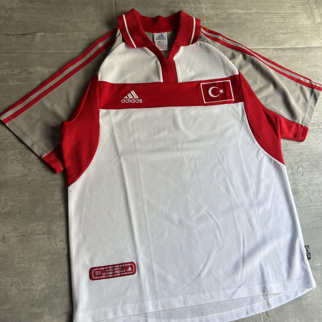 adidas　アディダス　00年　トルコ代表　フットボールゲームシャツ　サッカー