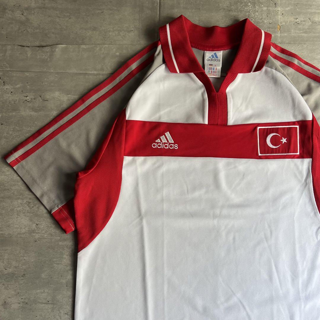 adidas　アディダス　00年　トルコ代表　フットボールゲームシャツ　サッカー