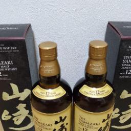 山崎 12年 シングルモルトウイスキー 2本セット　両方箱有 楽天市場】ウイスキー 山崎 12年 ギフト 最強配送 【 サントリー