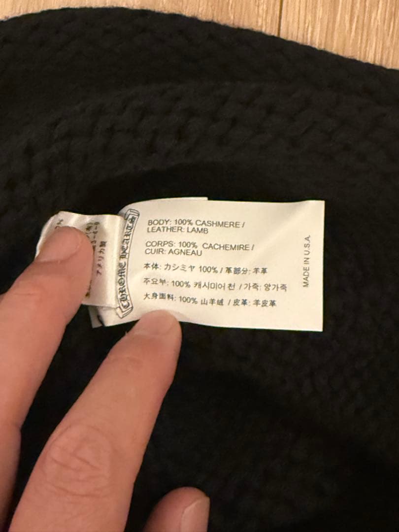 正規品CHROME HEARTS クロスパッチ カシミア トキャップ MEDICALDB_JP