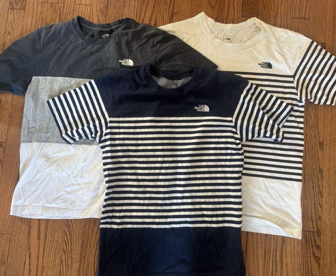 THE NORTH FACE ストライプ Tシャツ　3点セット❗️