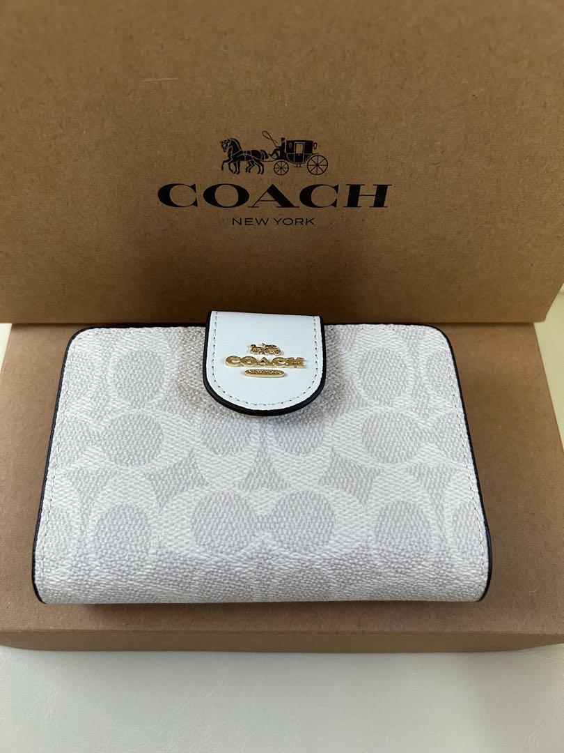 コーチ COACH 二つ折り財布 ホワイト