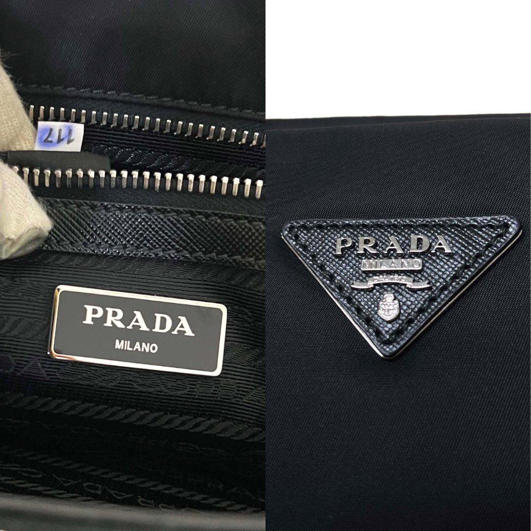 PRADA　BN2300　ナイロン　サフィアーノレザー　2WAY　ロゴ　バッグ