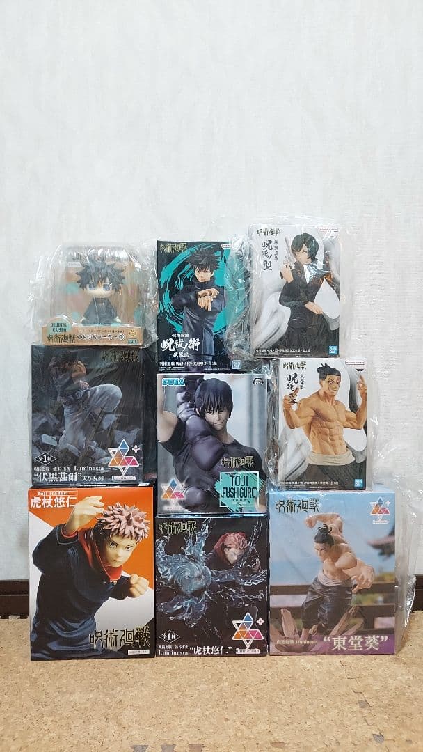 呪術廻戦 フィギュア ゆらゆらソーラー セット 虎杖 伏黒 東堂