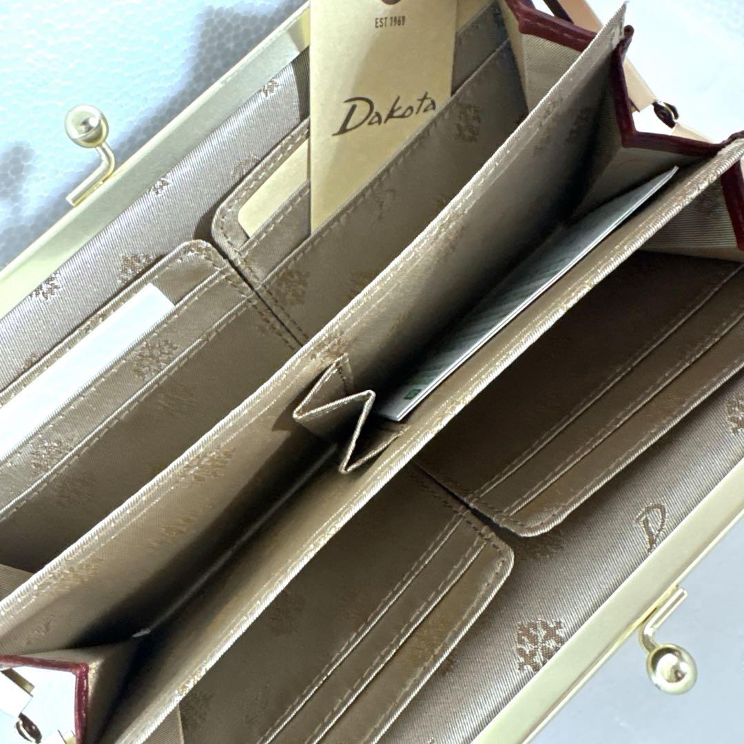 【新品】Dakota カッシーニ がま口 長財布 ウォレット イタリアンレザー