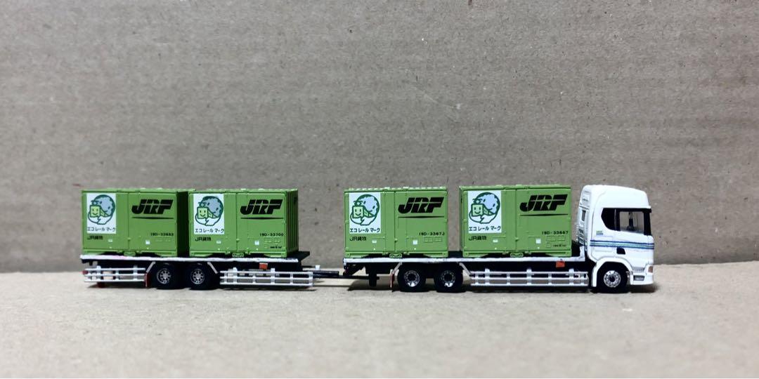 スカニアコンテナ運搬フルトレーラーJRF日本通運トミックス製コンテナ　トラック