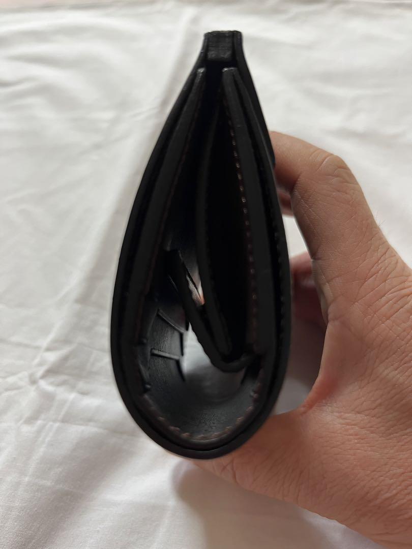 万双　厚コバ二つ折りミニ財布