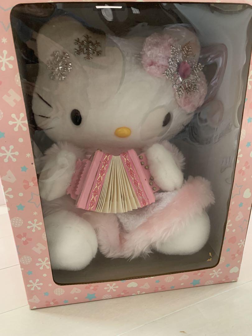ハローキティ　アコーディオン　人形　ぬいぐるみ　レトロ　希少　エンジェル ハローキティ アコーディオン 人形 ぬいぐるみ レトロ 希少