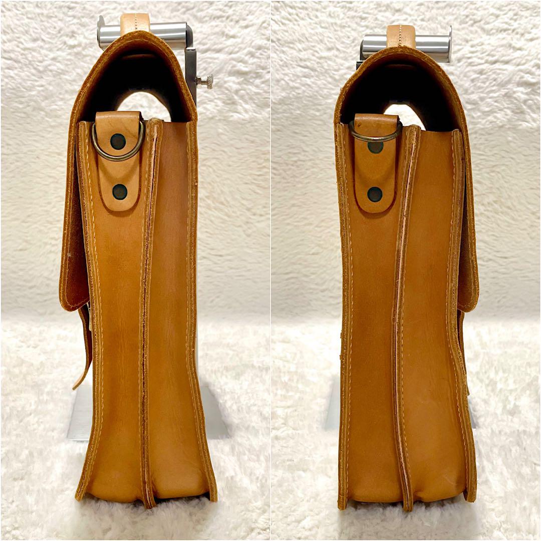 希少 ドイツ製 Leder Wolf レダーウォルフ ヌメ革 ブリーフケース