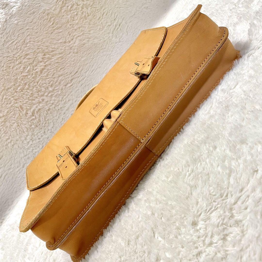 希少 ドイツ製 Leder Wolf レダーウォルフ ヌメ革 ブリーフケース