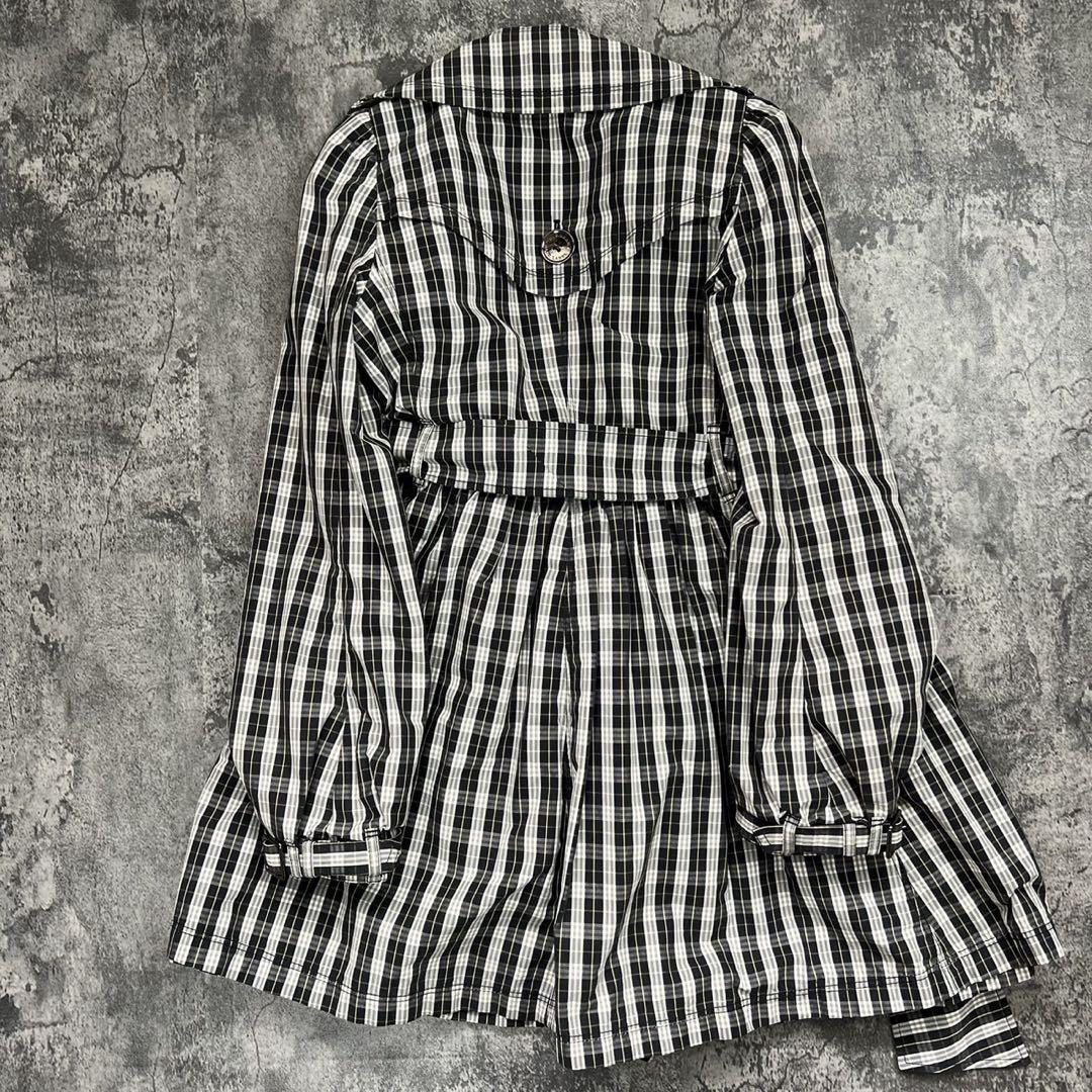 極美品 BURBERRY BLUE LABEL チェック柄トレンチコート（36）