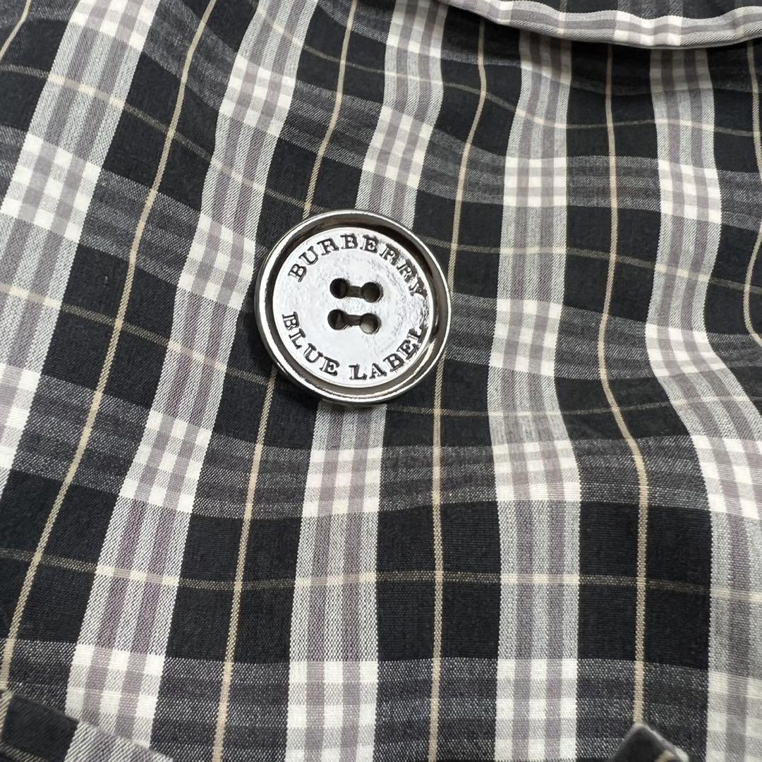 極美品 BURBERRY BLUE LABEL チェック柄トレンチコート（36）