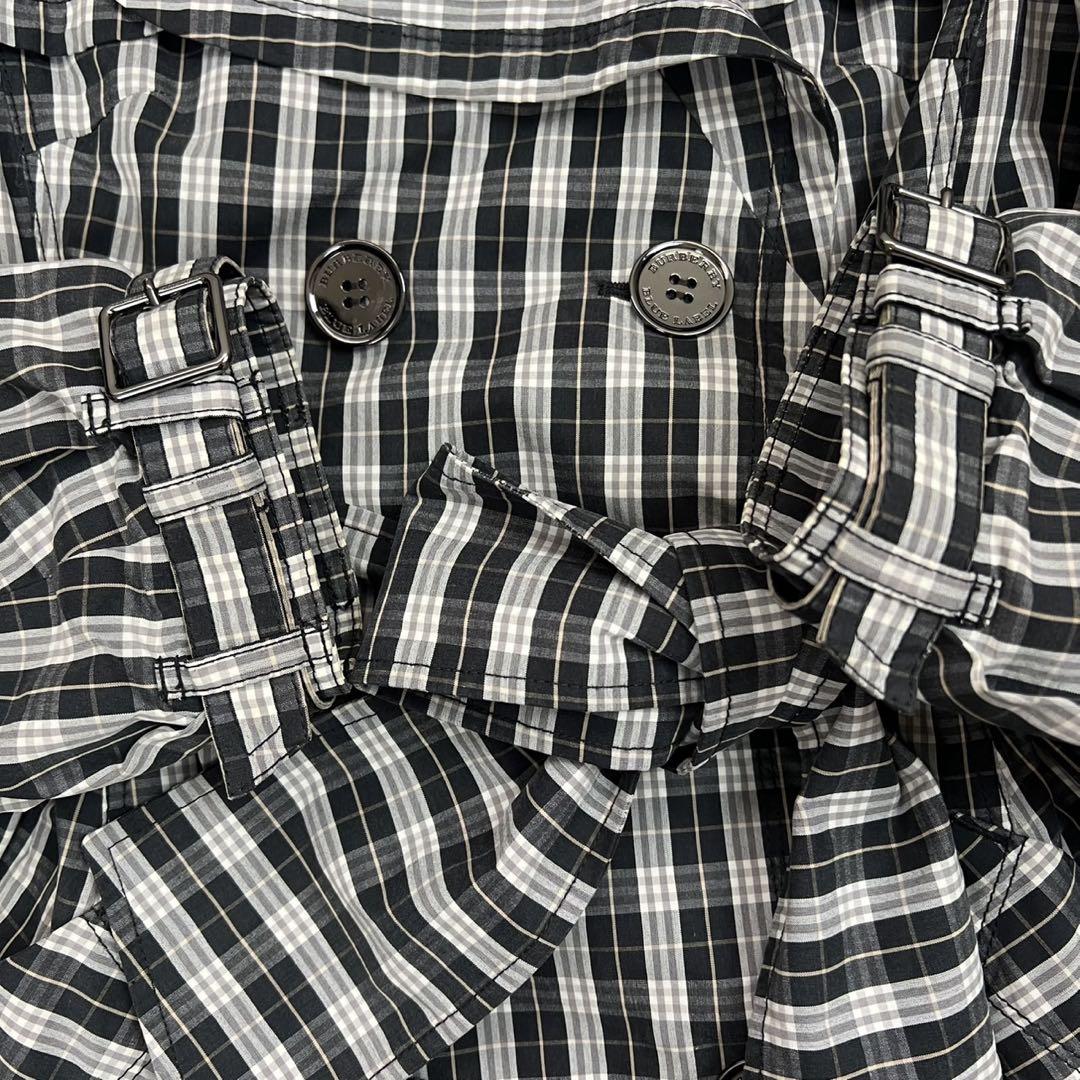 極美品 BURBERRY BLUE LABEL チェック柄トレンチコート（36）