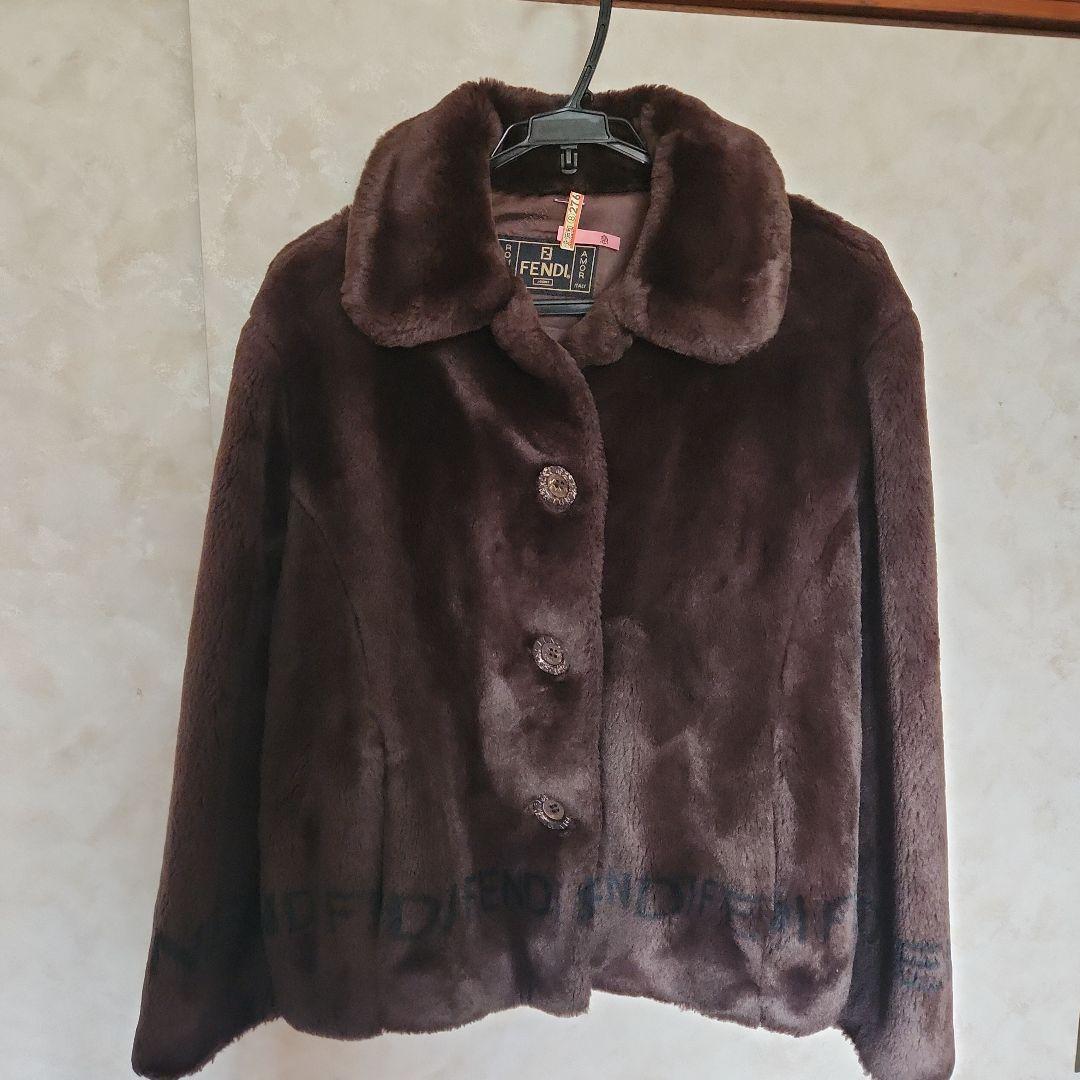 Fendi ブラウン ファーコートL・Fendi