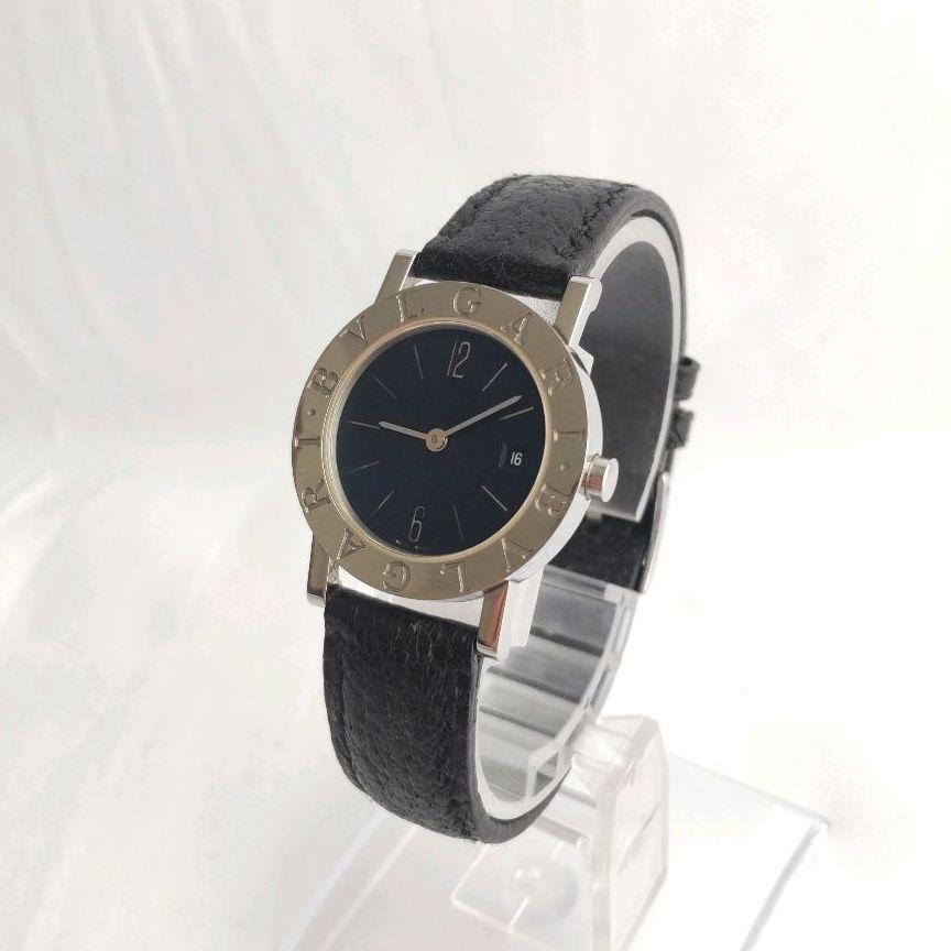 BVLGARI ブルガリブルガリ 黒文字盤 デイト レディースウォッチ 腕時計