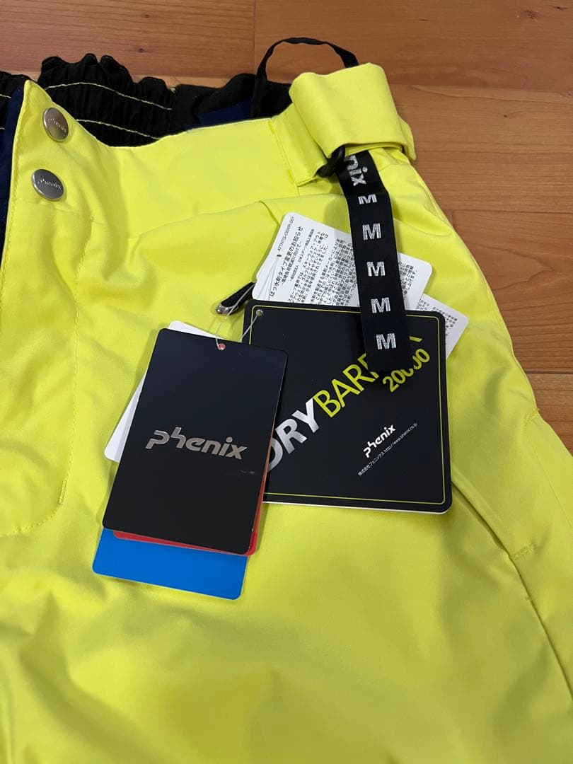 新品未使用/PHENIX/Mサイズ スキーパンツ ネイビー/イエロー 新品未使用/PHENIX/Mサイズ スキーパンツ ネイビー/イエロー