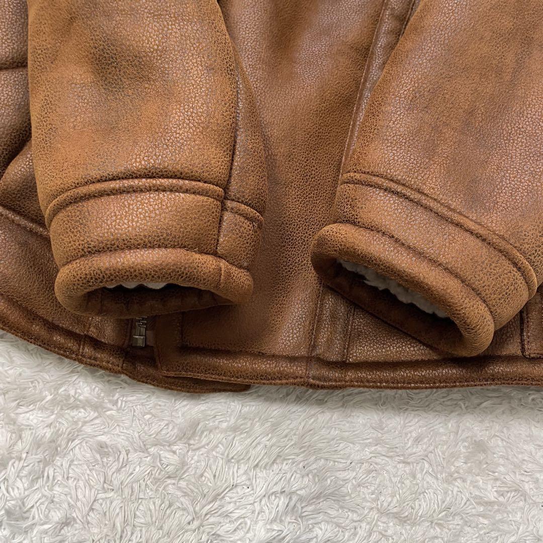 【美品】ザラ ZARA ムートンボアジャケット メンズ JPN：M zara ムートンジャケット メンズ - メルカリ