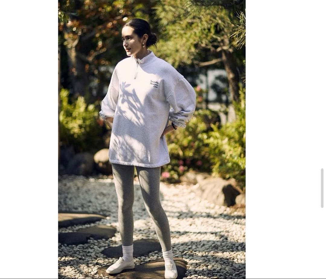 SEA rie ハーフジップスウェットプルオーバー SIZE