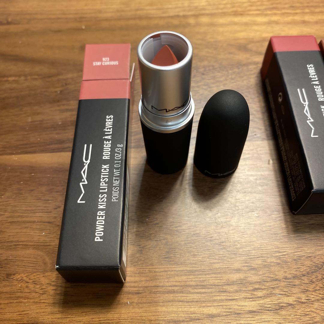 マックMAC Powder Kiss Me Goodbye Lipstick3本 マックMAC Powder Kiss Me Goodbye Lipstick3本