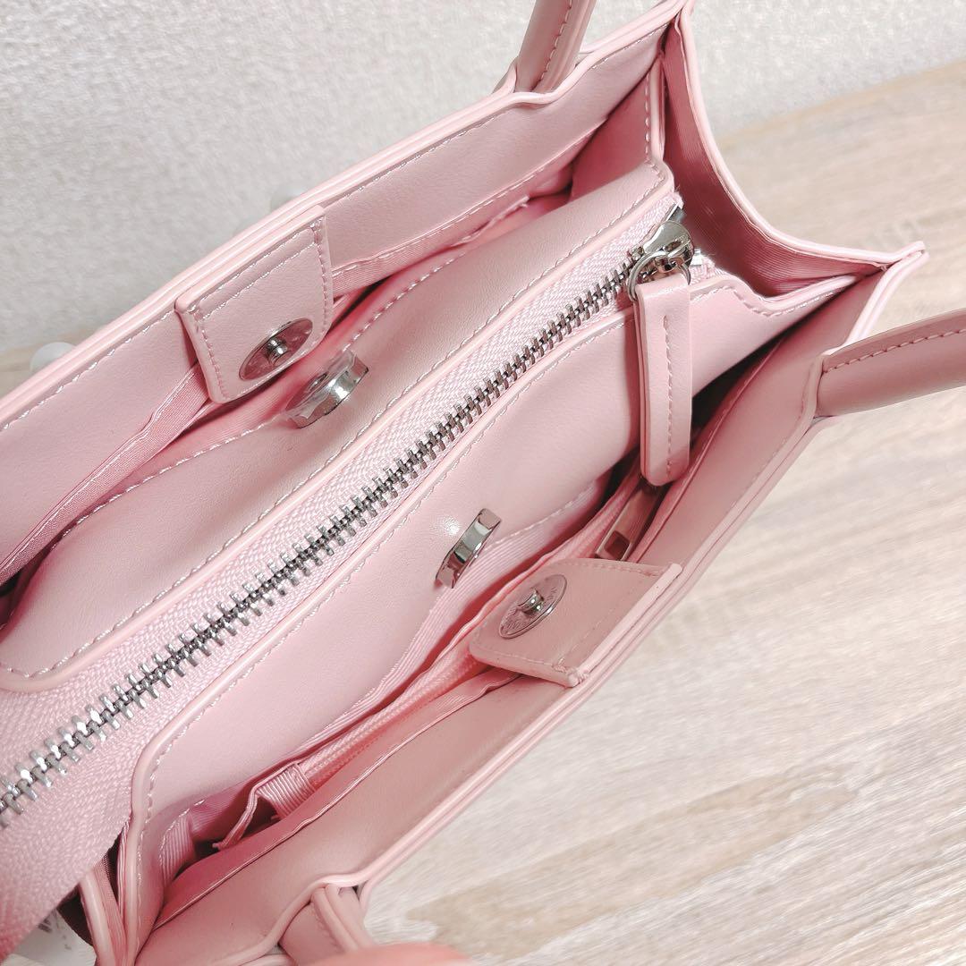 新品 TO BE CHIC パール バックル ショルダー ビジュー ピンク