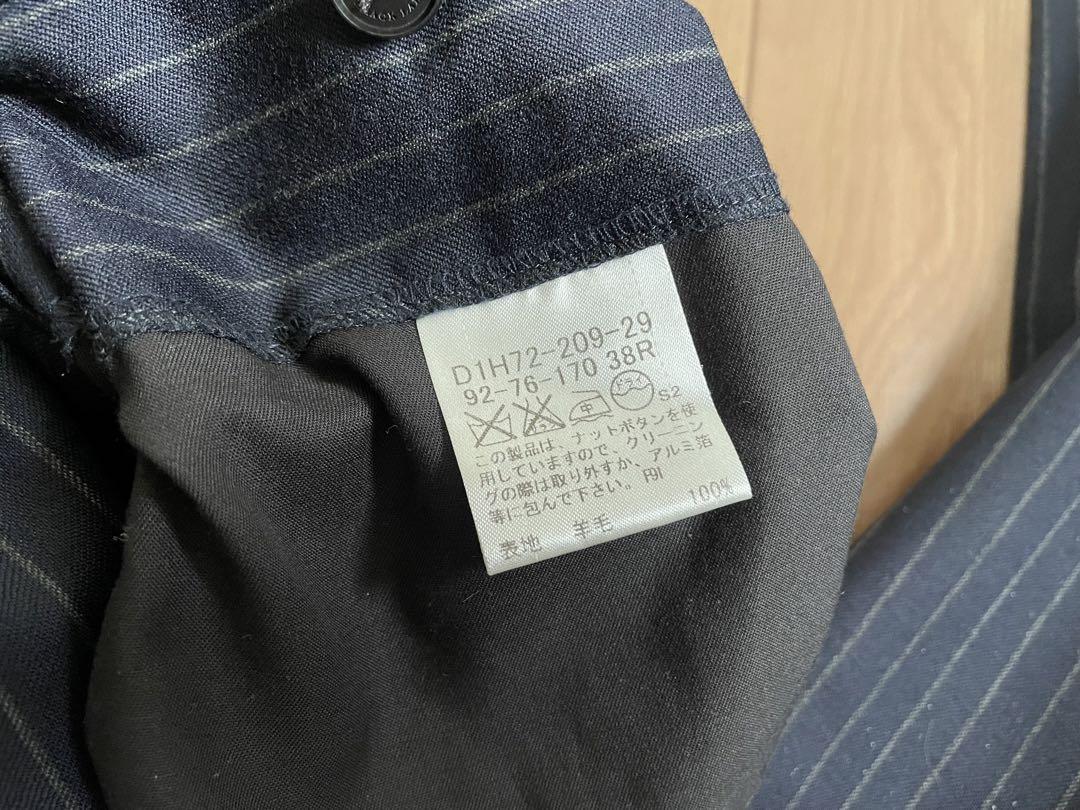 【美品】バーバリーブラックレーベル ストライプスーツ