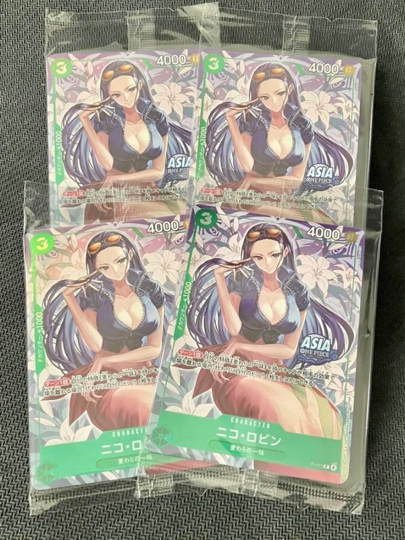 ニコ ロビン プロモ アジア 海外 ASIA 日本未発売 パラレル新品、♥