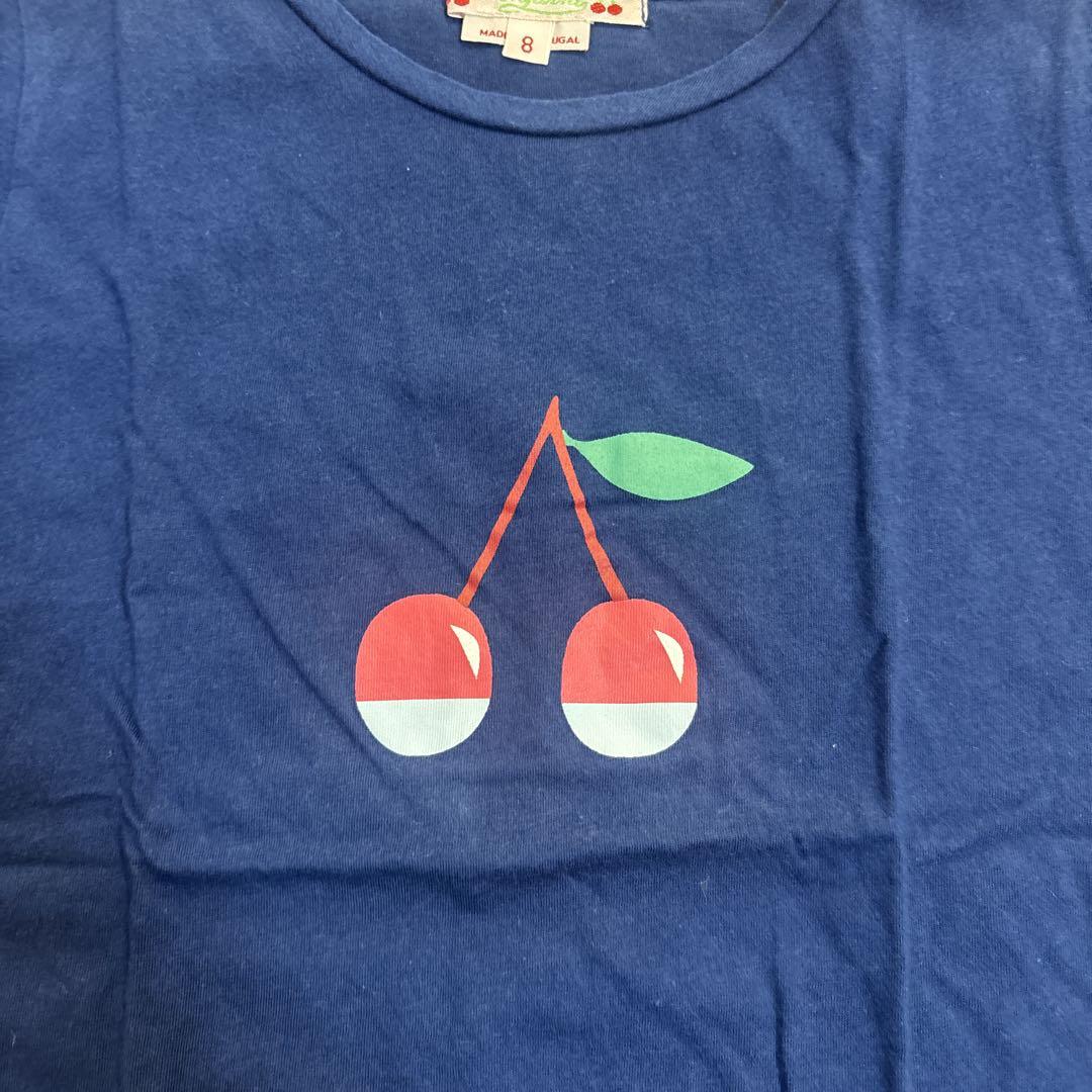新品✨ボンポワン　チェリーTシャツ　Bon point 8a Bonpoint ボンポワンTシャツ スパンコールチェリー 8 - メルカリ