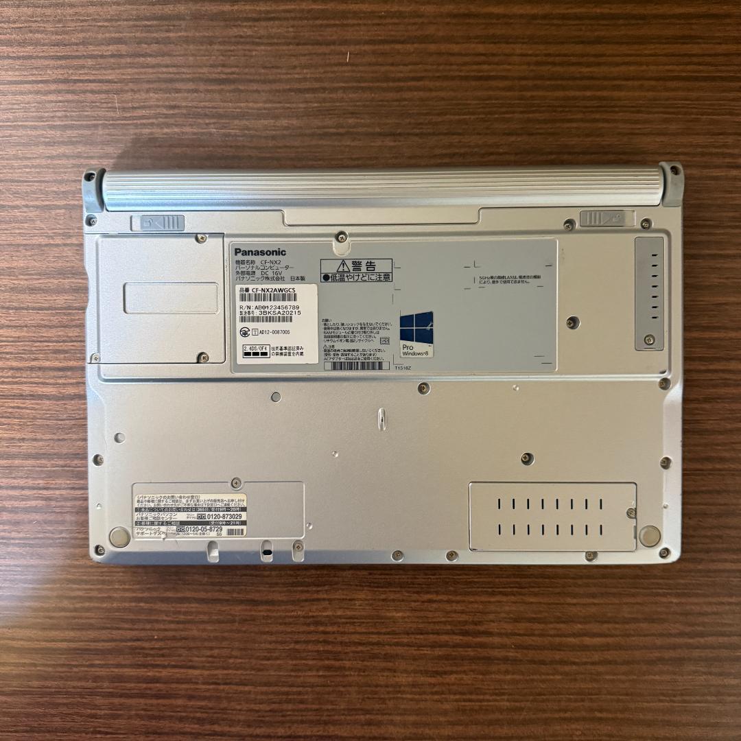 Windowsノート本体 Panasonic CF-NX2 - 8GB RAM, 250GB HDD