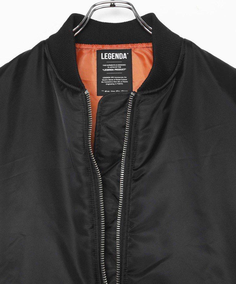 ポリエステ 新品未使用 LEGENDA Rebuild Bomber Jacket oZt9V-m89888103674 バックをキ