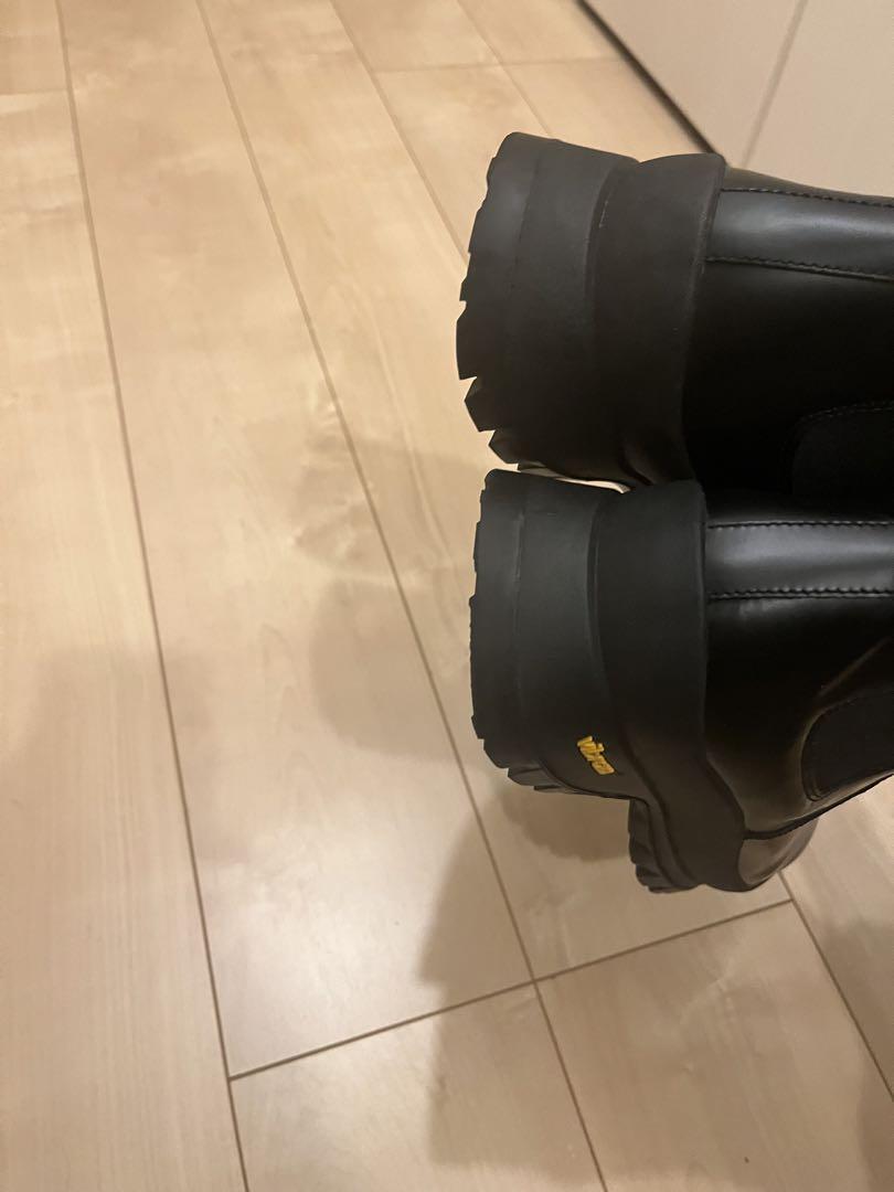 ZARA×VIBRAM レザーチェルシーアンクルブーツ　42 ZARA VIBRAM レザーチェルシーアンクルブーツ 42 - メルカリ