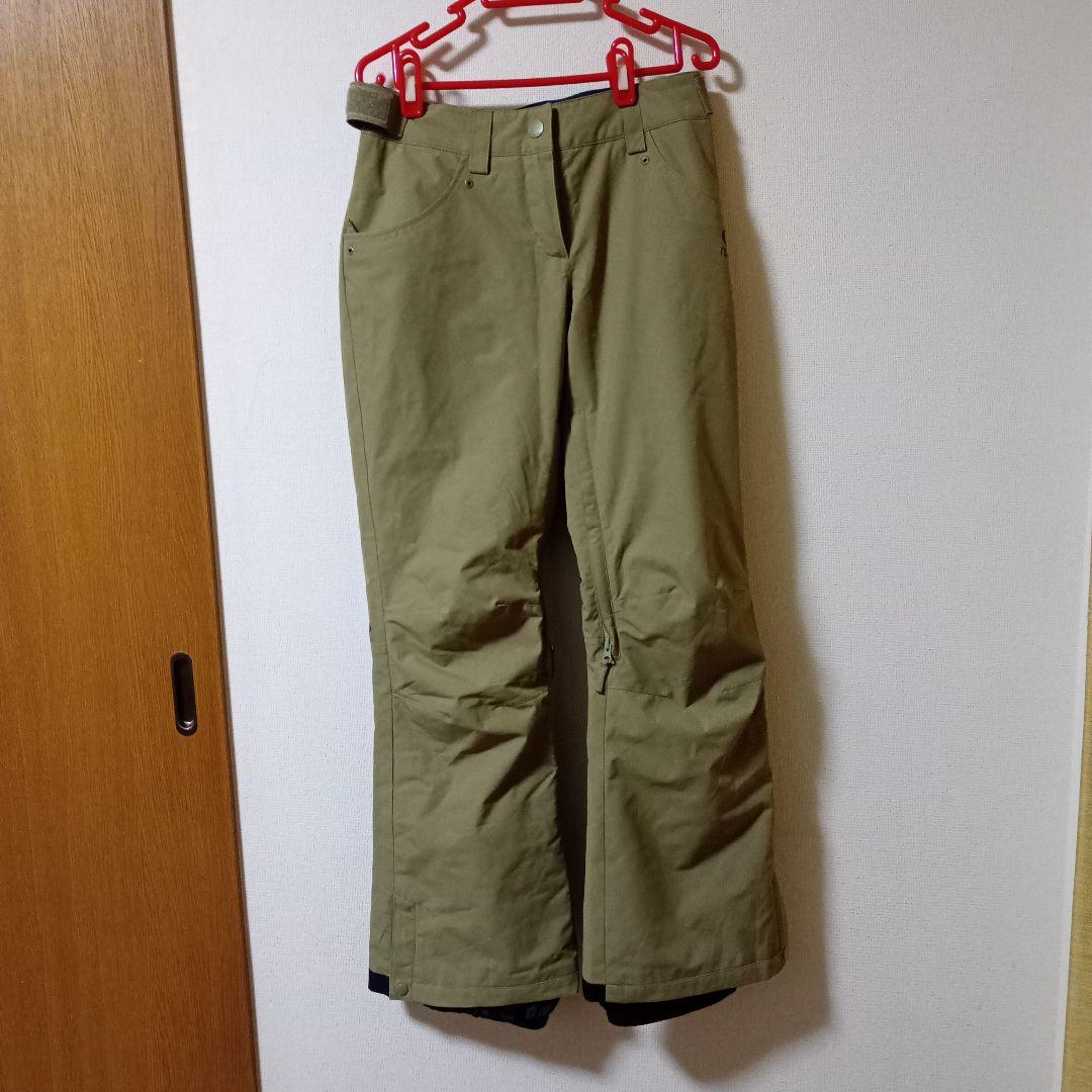 カーキ スノーボードパンツ ウェア(女性用)