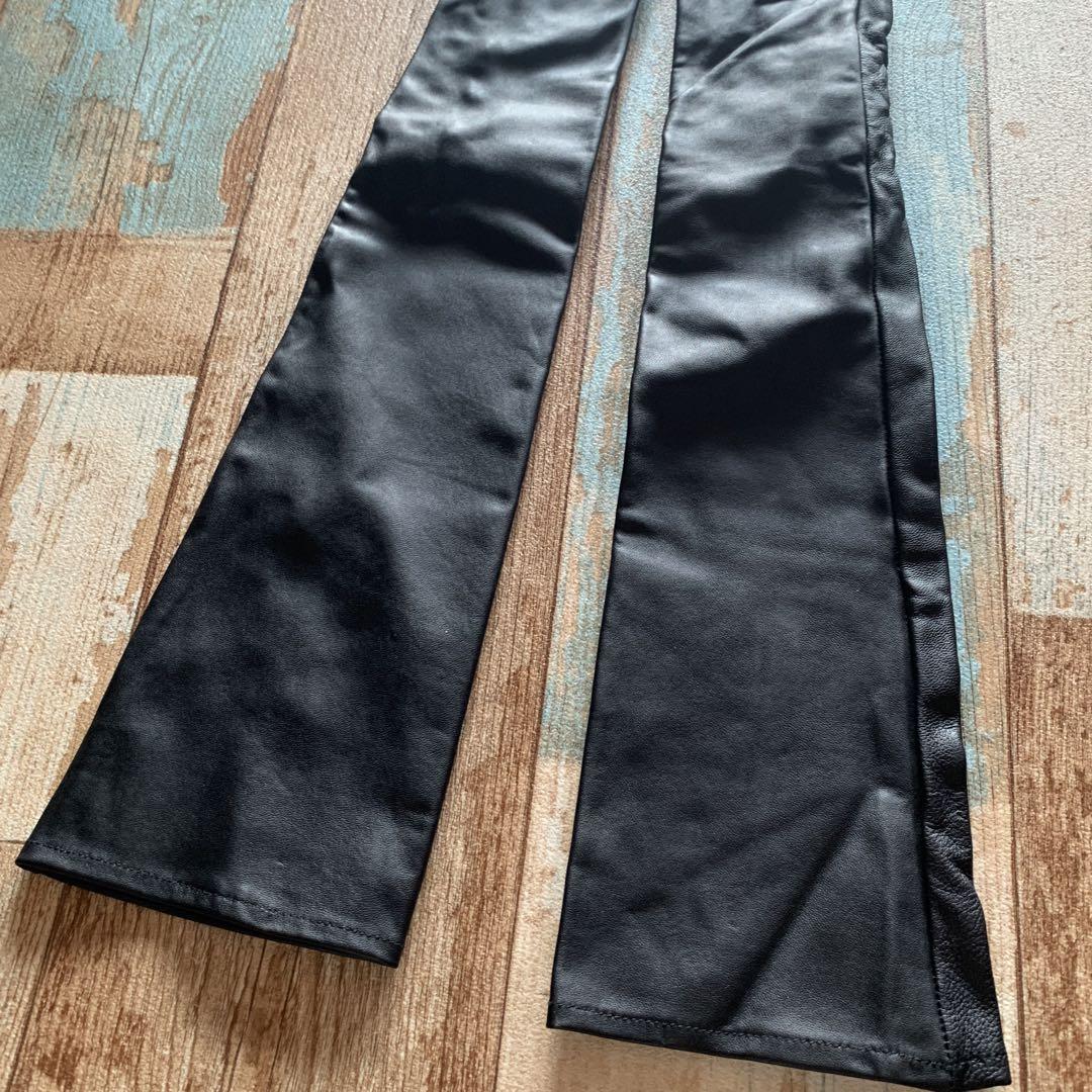 黒 レザー ロンググローブ ボタン付き - メルカリ