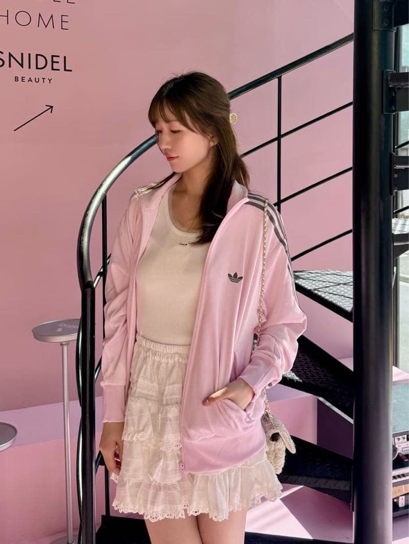 ADIDAS SNIDEL ファイヤーバードトラックジャケットベロア