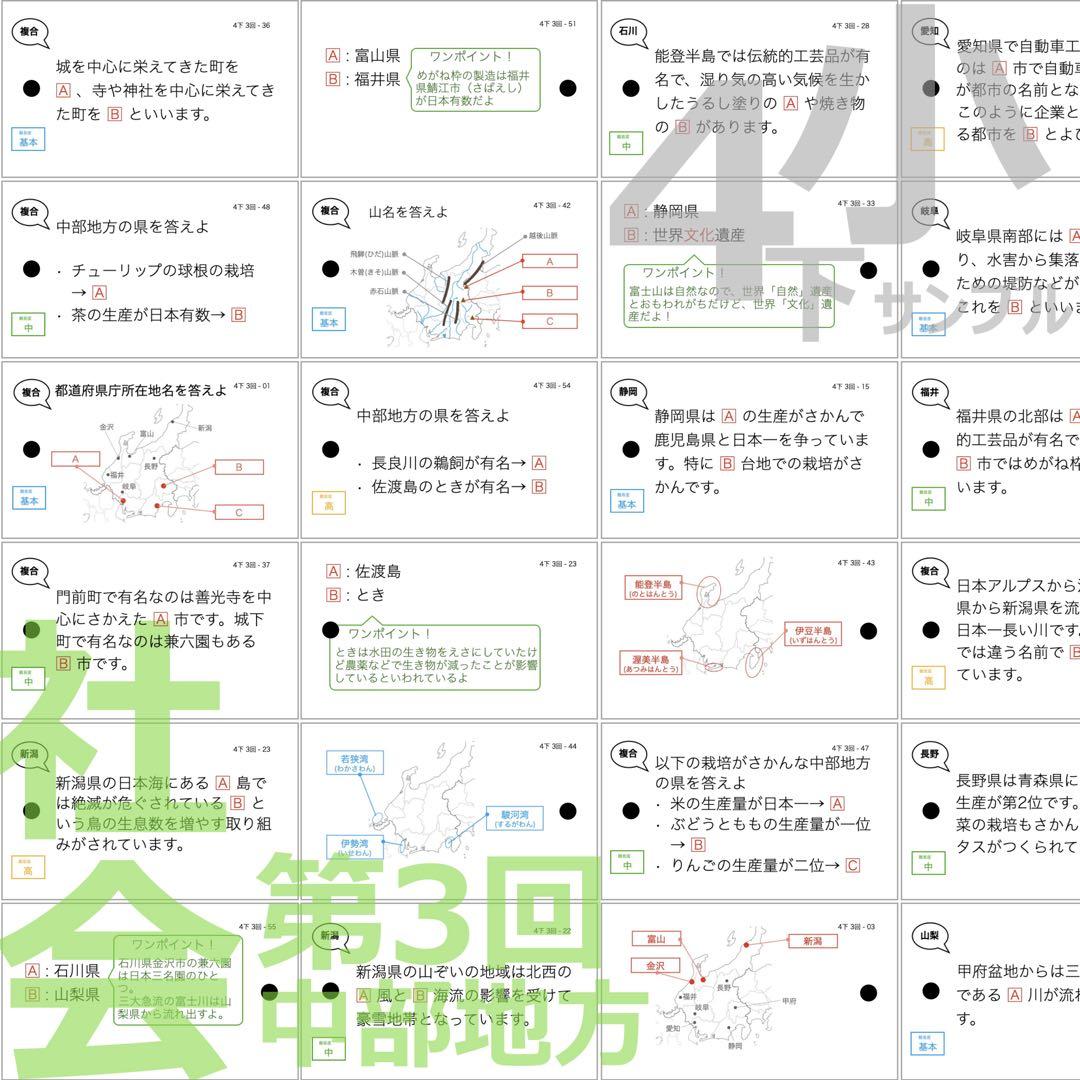 中学受験【4年下全セット 社会・理科 1-18回】組分けテスト対策 予習シリーズ