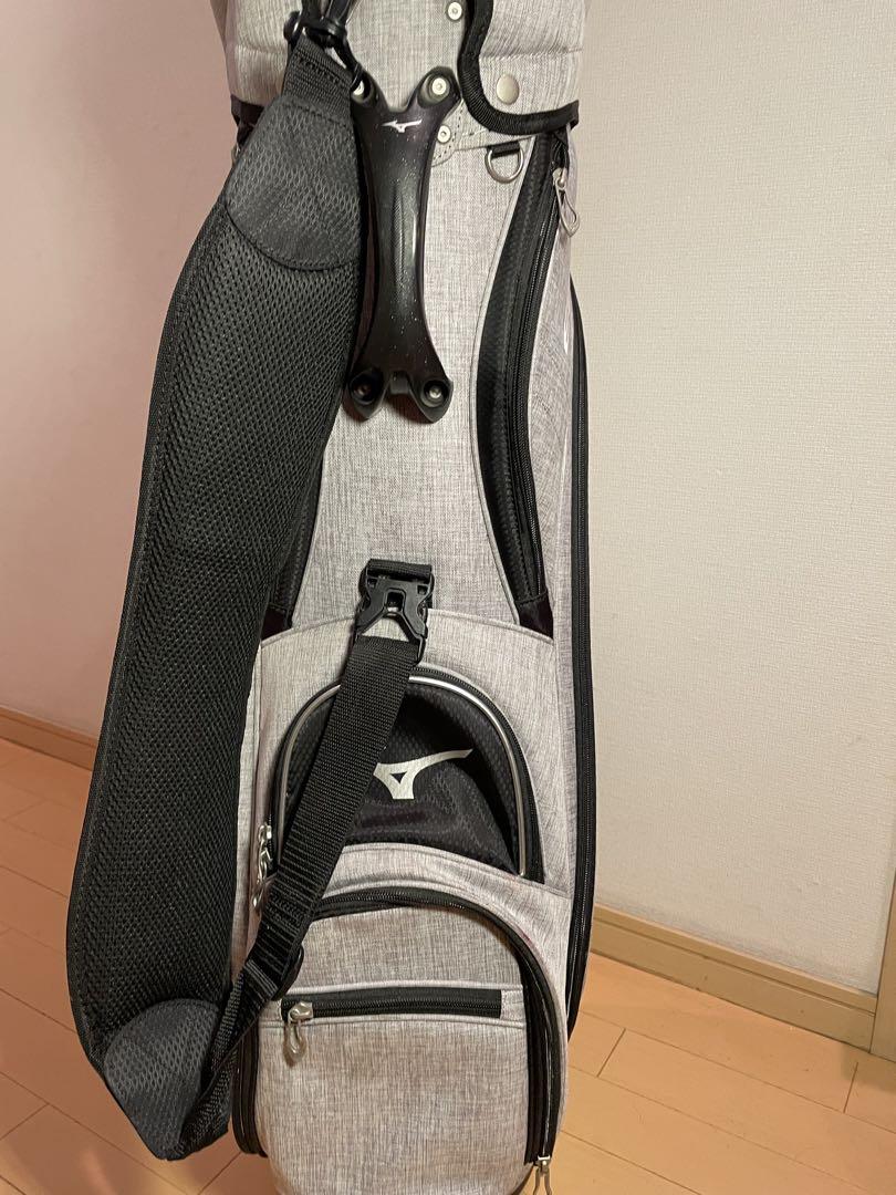 ミズノMizuno Eurus ゴルフバッグ キャディバッグ　グレー