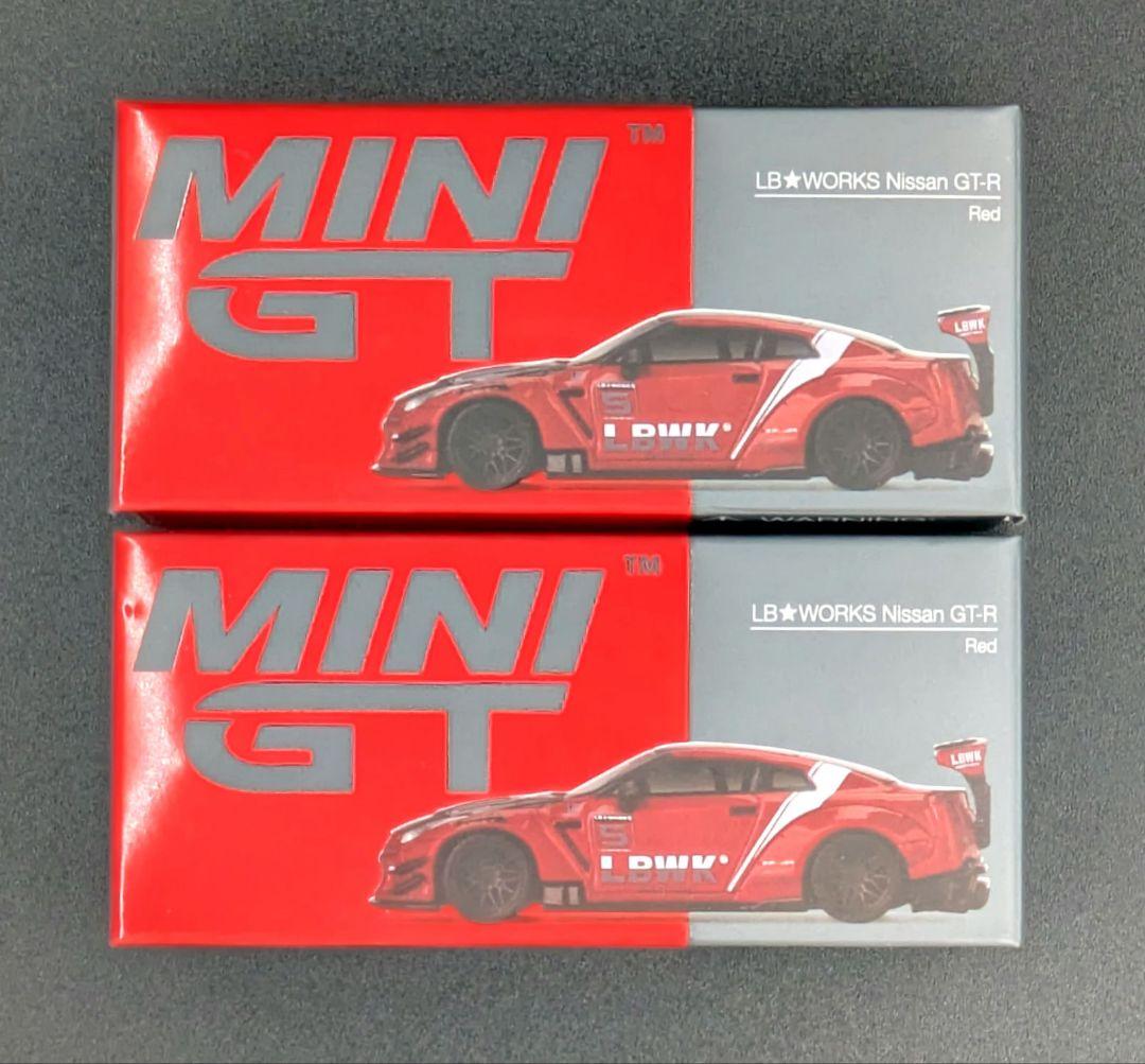 MINI GT LB★WORKS Nissan GT-R Red 2個セット