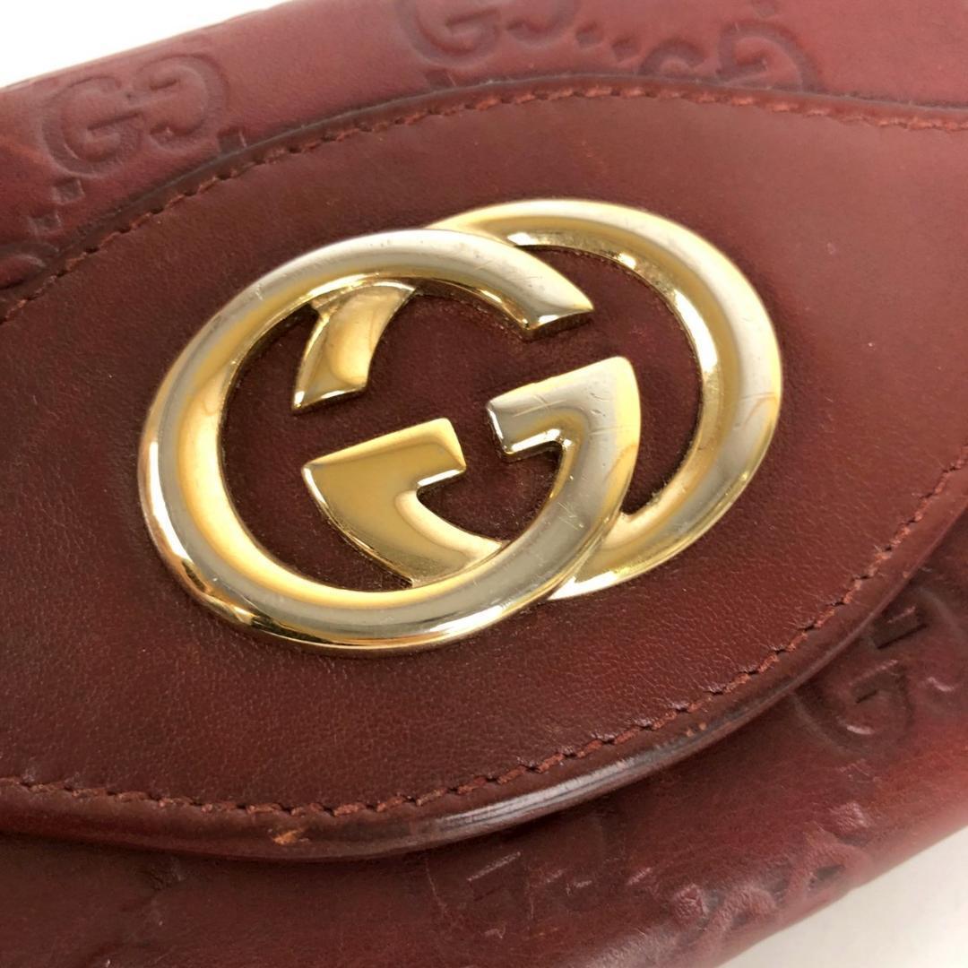 GUCCI グッチ グッチシマ 長財布 レッド レディース ブランド