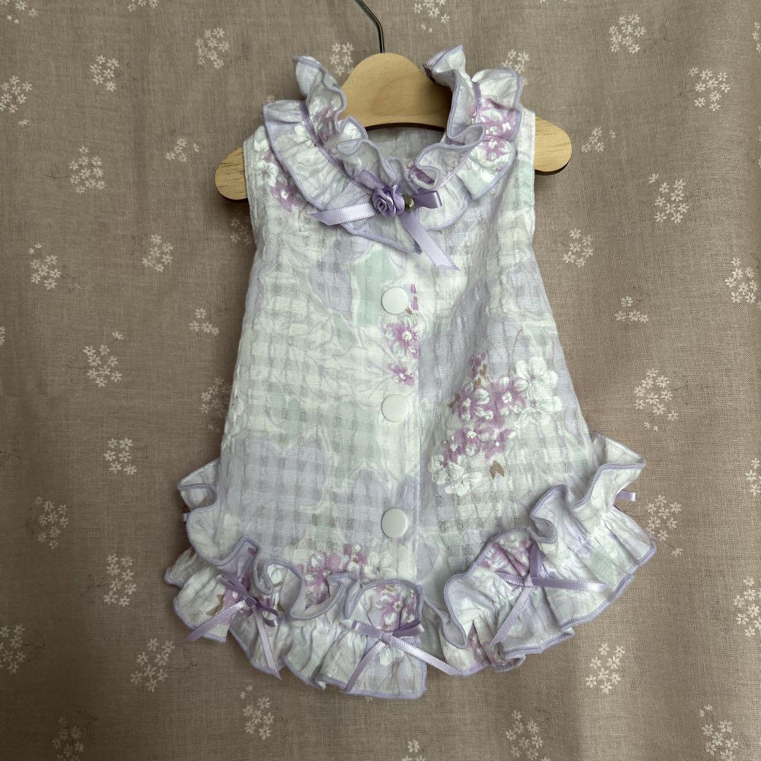 No.370・371 犬服ハンドメイド　バックオープンワンピース