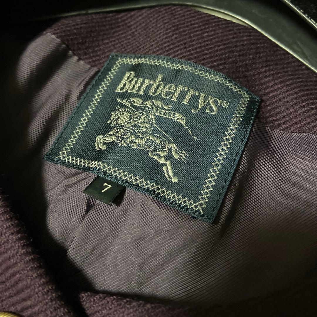 Burberry ノーカラージャケット カシミヤ ウール Burberry ノーカラージャケット カシミヤ ウール