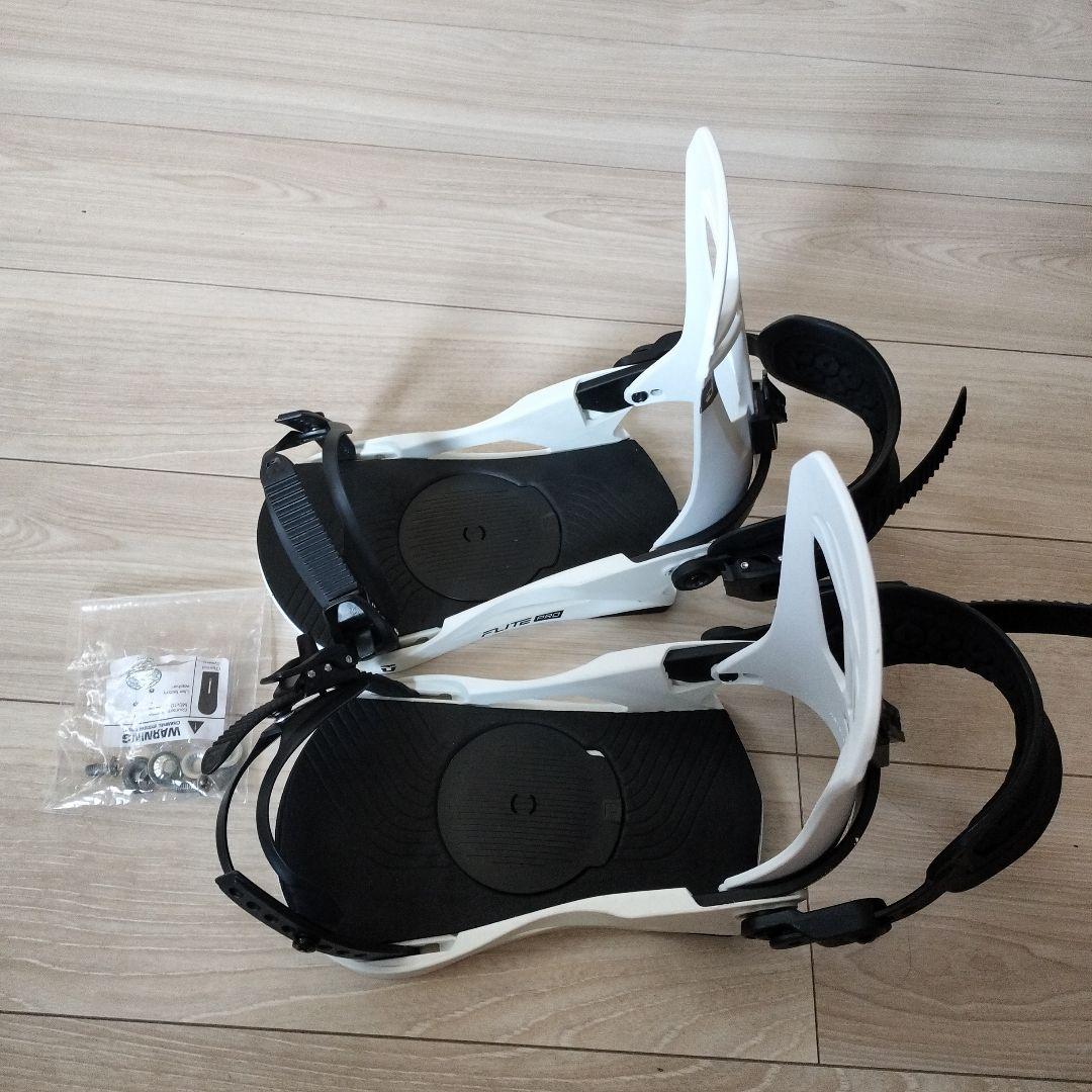 UNION フライトプロ ホワイト スノーボード ビンディング Мサイズ