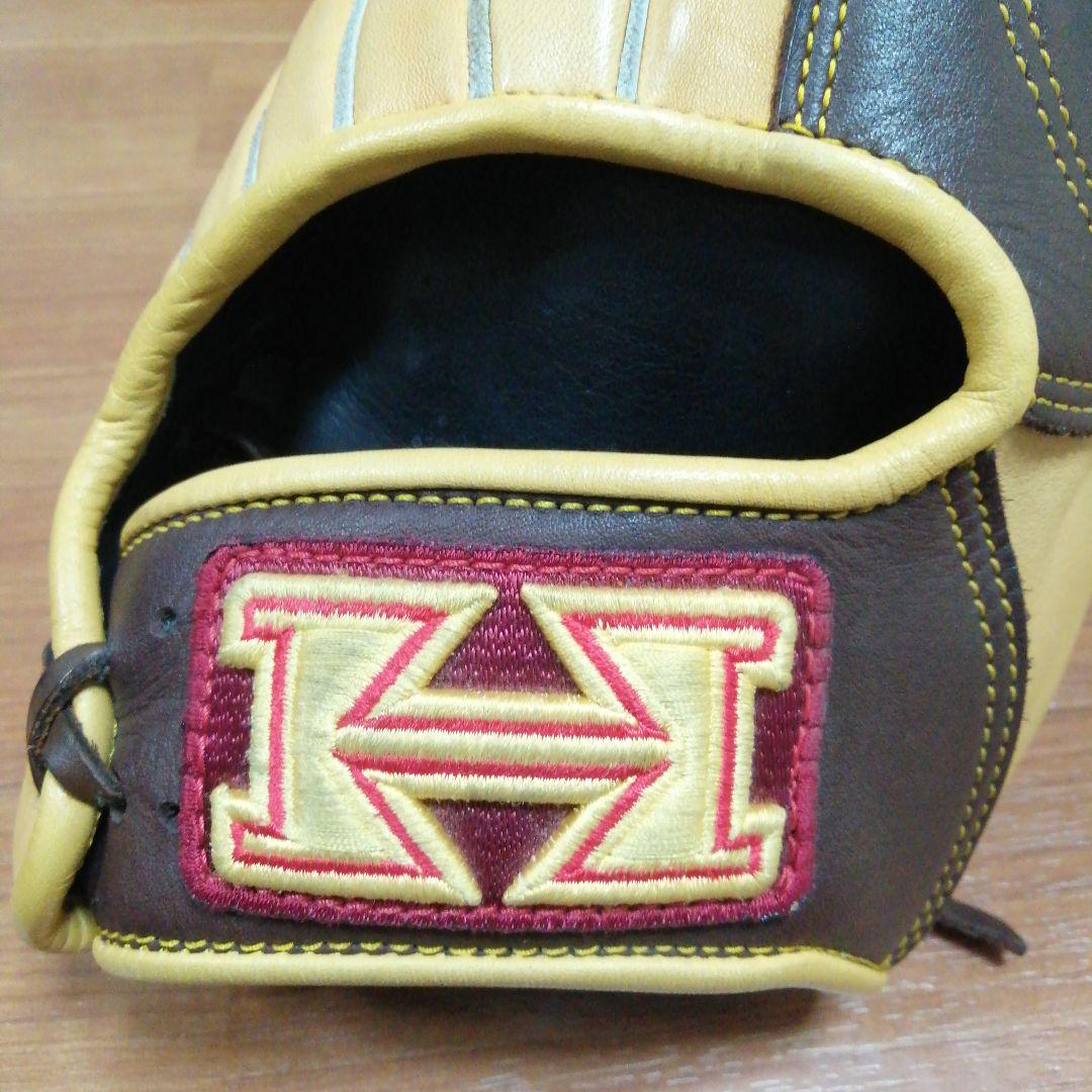 ハイゴールド軟式野球グローブ　内野手用　ベージュ茶色