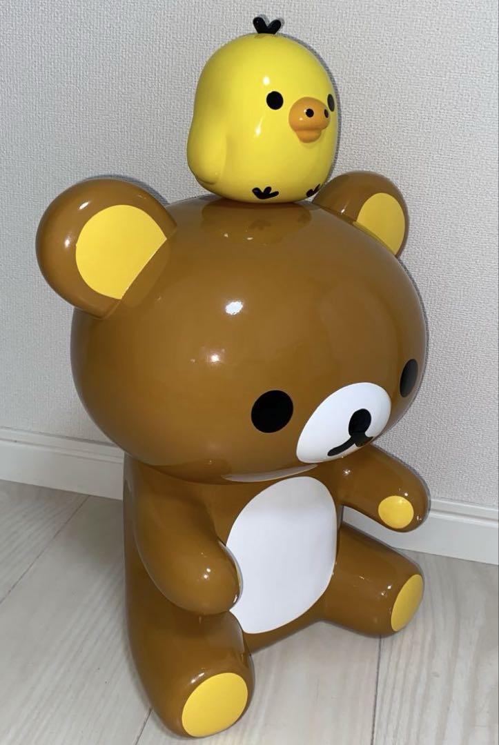 【希少】リラックマとキイロイトリの縦45㎝特大サイズの置物