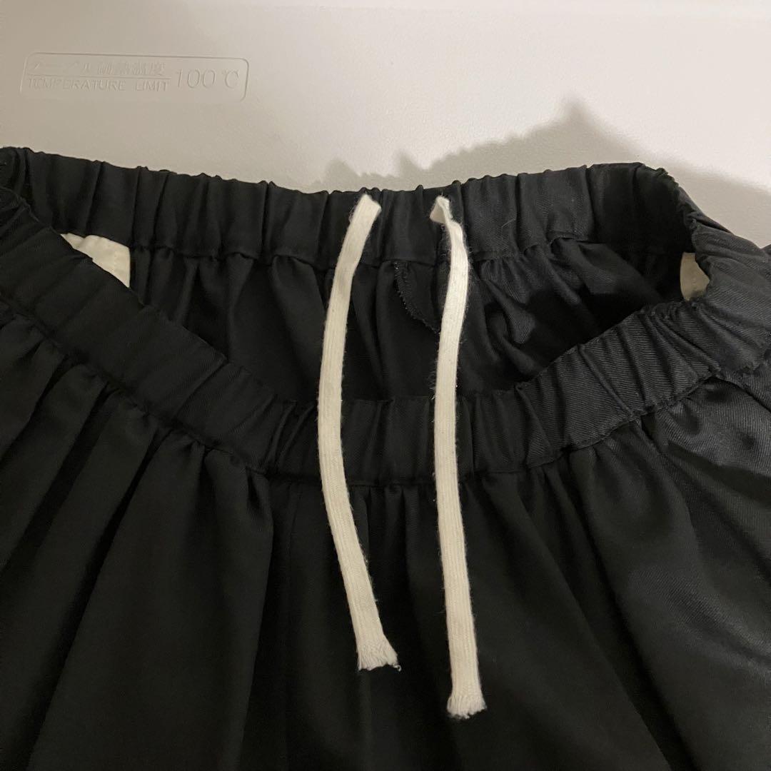 ブラックコムデギャルソン　ガウチョパンツ COMMEDESGARÇONS