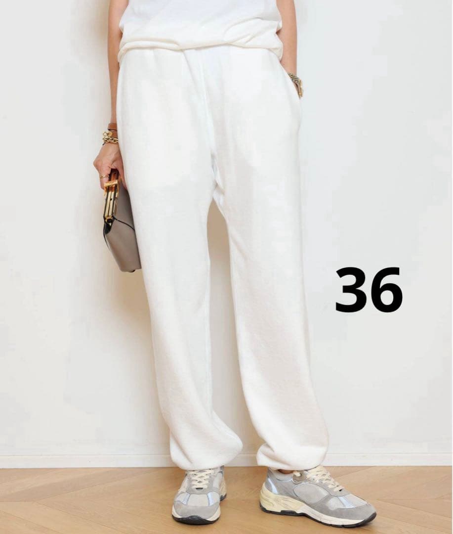 MUSE【HERILL/ヘリル】Sweat パンツ　白　サイズ36
