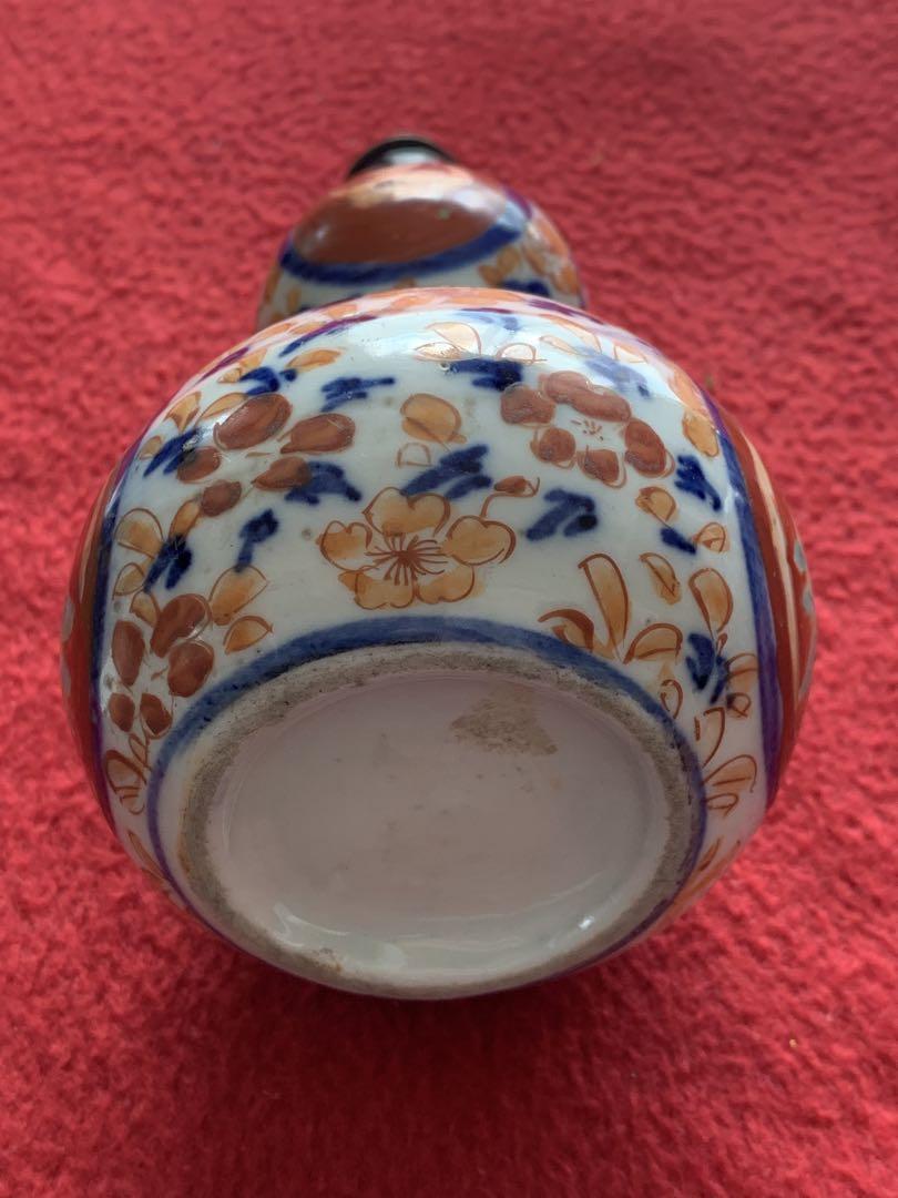 アンティーク　瓢箪　水筒　陶器　置物 縁起 開運 金運　風水 骨董 古美術